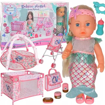 PANENKA MIMINKO INTERAKTIVNÍ MOŘSKÁ PANNA PRINCEZNA ZVUK OCAS 18v1 WOOPIE ROYAL