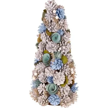 Vánoční stromek Mini stromek MagicHome, přírodní vzhled, modrý, 40cm