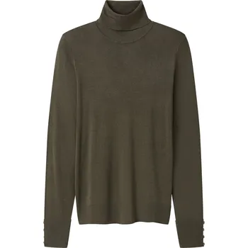 Dámský svetr esmara® Dámský úpletový svetr (khaki, M(40/42))