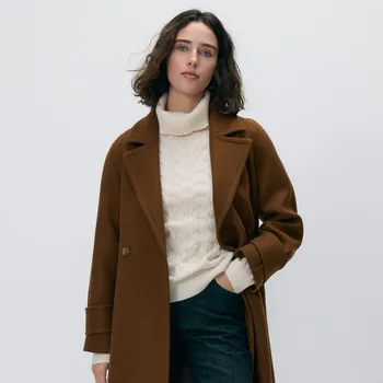 Dámský svetr Reserved - Rolák z dekorativního úpletu - tělová - 486HH-02X - 486HH-02X-M