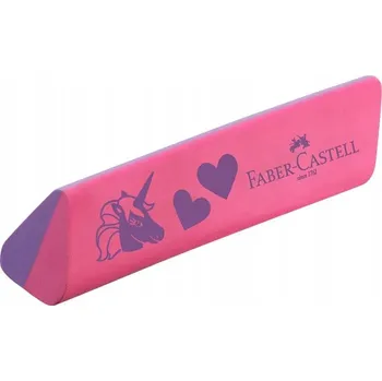 Pryž FABER-CASTELL Trojúhelníková guma na gumování Dust-Free Jednorožec
