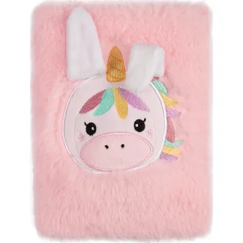 Blok Plyšový squeeze blok - Jednorožec