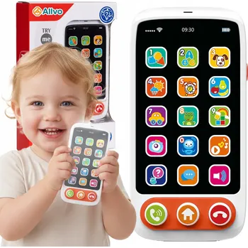 Hračka pro nejmenší INTERAKTIVNÍ EDUKAČNÍ TELEFON Chytrý Mobil Hračka Světla Zvuky