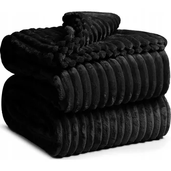 Prostěradlo Deka Xzhome z mikrovlákna 200 cm x 220 cm černá