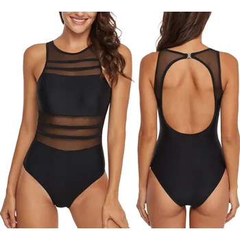 Dámské plavky Jednodílné plavky dámské zeštíhlující černé S 36