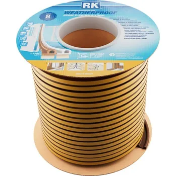 Těsnění do okna a dveří Těsnění oken a dveří EPDM – P-profil, hnědá 100 m