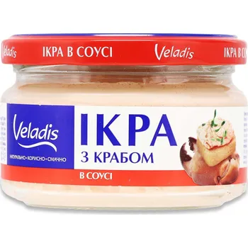 Sleďový kaviár s krabem 160g Veladis