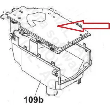 43028002 - Násypka, vrchní část pro pračku Hoover