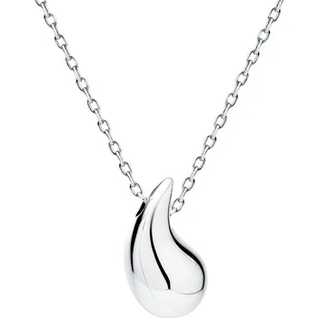 Náhrdelník Stříbrný náhrdelník s kapkou - Meucci SLN086