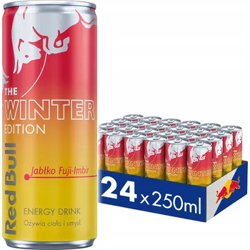 Energetický nápoj Red Bull – Winter – Jablko Fuji - Zázvor – 24x250ml SADA
