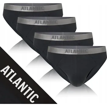 Pánské slipy 4-pack bavlněné měkké sportovní grafitové Atlantic *XL