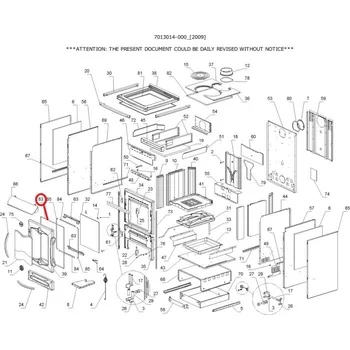 Krbová kamna La Nordica - těsnění - těsnící šnůra do dvířek 8mm silnější hustota, Cucinotta