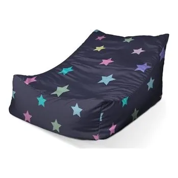 Sedací pytel Dětský sedací vak Lounge Hvězdy na modré: 80 x 95 x 50 cm