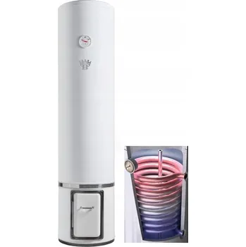 Bojler Kombinovaný bojler na dřevo s topnou spirálou a hadem, COMBI WOOD BOILER 80L BANDINI