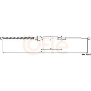 Autodíl Lanovod parkovací brzdy COFLE 10.7144