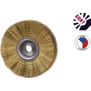 Brusný kartáč KART Kotoučový kartáč ø 160 mm - mosaz