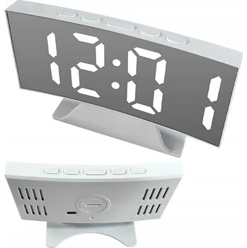 Hodiny Verk Group Budík bílý 14,5 cm