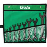 GOLA NÁŘADÍ Sada otevřených oboustranných klíčů, 8x9-24x27, DIN 895 - 8 dílů