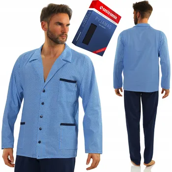 Pánské pyžamo Sesto Senso Pánské pyžamo s dlouhým rukávem, velikost M