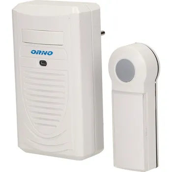 Domovní zvonek Bezdrátový zvonek Orno s dosahem 100 m a hlasitostí 80 dB