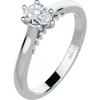 Prsten Koro W Briliant - zásnubní prsten z bílého zlata s brilianty