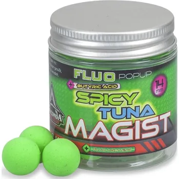 Boilies Popup Boilies Anaconda Fluo Pop-Up Magist Spicy Tuna 25g - 10 mm
