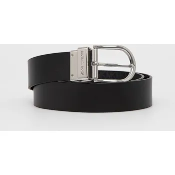 Opasek Oboustranný kožený pásek MICHAEL Michael Kors dámský, černá barva 558414 99X, vel. M