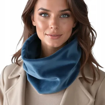 Nákrčník Vivisence 7109 tmavě tyrkysová bavlna elegantní univerzální velikost NÁKRČNÍK