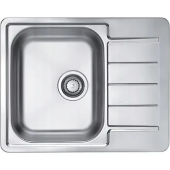 Granitový dřez Jednokomorový dřez Alveus ocel stříbrný