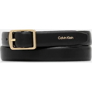 Módní doplněk Kožený pásek Calvin Klein LV04F7036G černá 99X, vel. 80