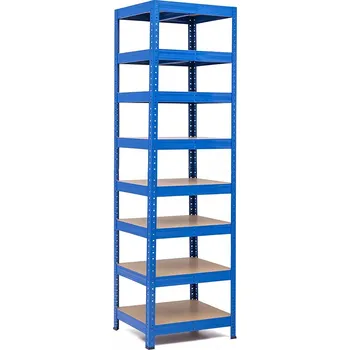 regál Policový regál Trestles RH 2200x600x600, nosnost 2000 kg, 8 polic Barva: modrá