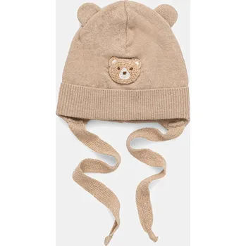 Čepice Dětská vlněná čepice Jamiks RIPON RIPON.Nakr.glo.JZI136.K béžová 80X, vel. 42