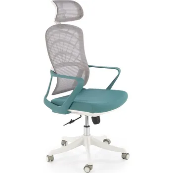 Kancelářská židle Halmar VESUVIO tyrkysová-bílá