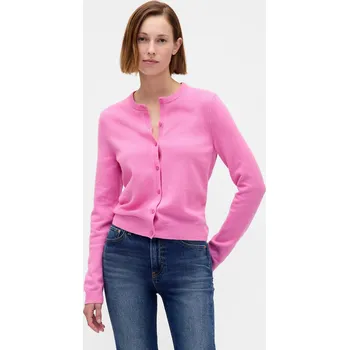 GAP Crop Cardigan CashSoft GAP růžová 3463785