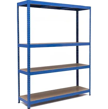 regál Policový regál Trestles RH 1800x1600x500, nosnost 1200 kg, 4 police Barva: modrá