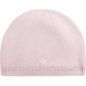 Čepice Dětská bavlněná čepice Polo Ralph Lauren růžová barva, 323953201004 30X, vel. 58