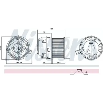 Klimatizace automobilu NISSENS Vnitřní ventilátor NIS 87677