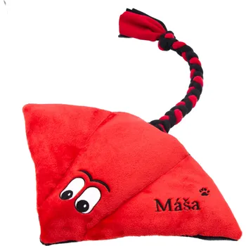 Hračka pro psa Hračka pro psa se jménem – maxi rejnok Horní barva: fialová, Barva bříška: zelená