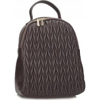 Dámský kožený batoh Toscanio F231 tmavě hnědý