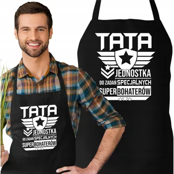 Obraz Zástěra KE DNI OTCŮ pro tátu DÁREK "Táta – jednotka pro speciální úkoly"