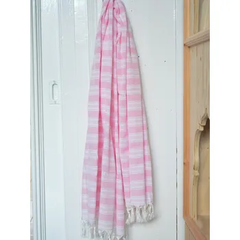 Osuška - Saray malinová s bílými proužky