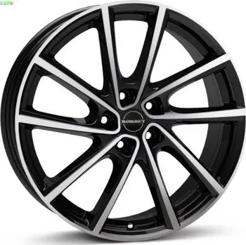 Disk Alu kola BORBET V black polished glossy - černé/leštěné čelo 7x19" 5x108 ET47,5 63,4