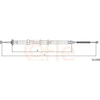 Auto-moto Lanovod parkovací brzdy COFLE 12.1506