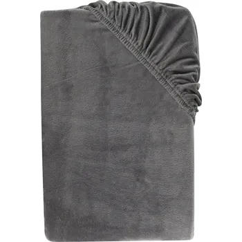 Prostěradlo LIVARNO® Napínací plyšové prostěradlo 90-100 x 200 cm Šedá