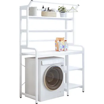 Knihovna Regál nad pračku JABIR, bílá