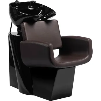 Kadeřnické křeslo Gabbiano myčka vlasů Mataro Hnědá