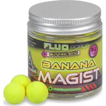 Boilies Popup Boilies Anaconda Fluo Pop-Up Magist Banana 25g - 10 mm