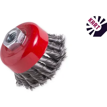 Brusný kartáč Hrnkový kartáč z vlnitého drátu ø 65 mm - ocel