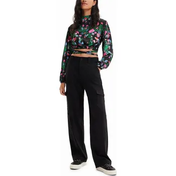 Dámská halenka Desigual halenka s dlouhým rukávem střih klasická velikost S