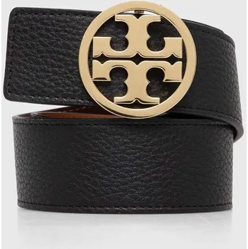 Opasek Oboustranný kožený pásek Tory Burch 1.5" Miller Reversible 138936.001 černá 99X, vel. S